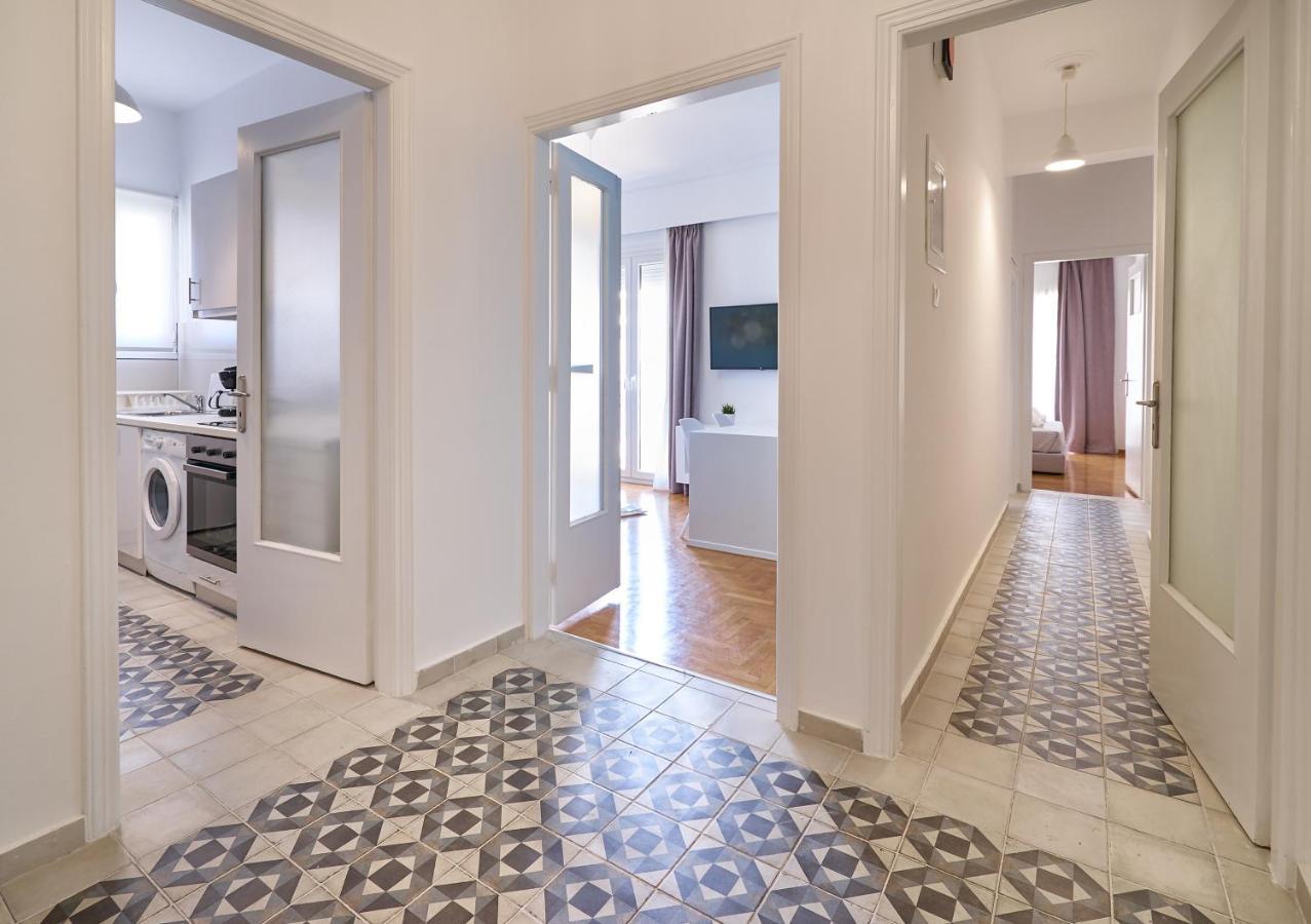 “Blue Oasis” In The Heart Of Koukaki! Apartment Athena Bagian luar foto